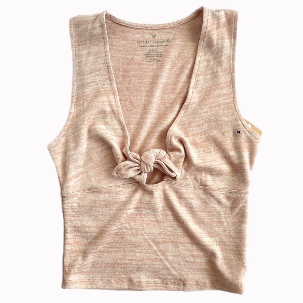 NWT American Eagle Outfitters Front Tie Tank Top Sz M